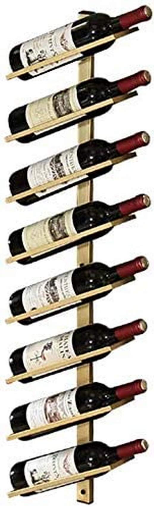 Casier à vin mural en métal : la solution anti-encombrement pour bouteilles et verres