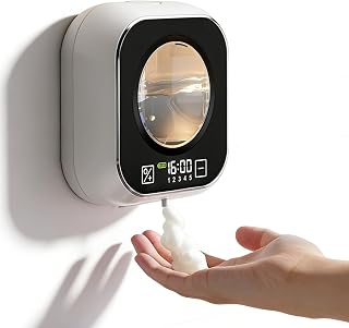 Seifenspender Automatisch, Seifenspender Wandbefestigung, Berührungslose Flüssigseifen, Mit Sensor, Wandmontage, 320ml, Ipx5 Wasserdicht, Elektrischer Für Bad, Küche & Büro, Weiß