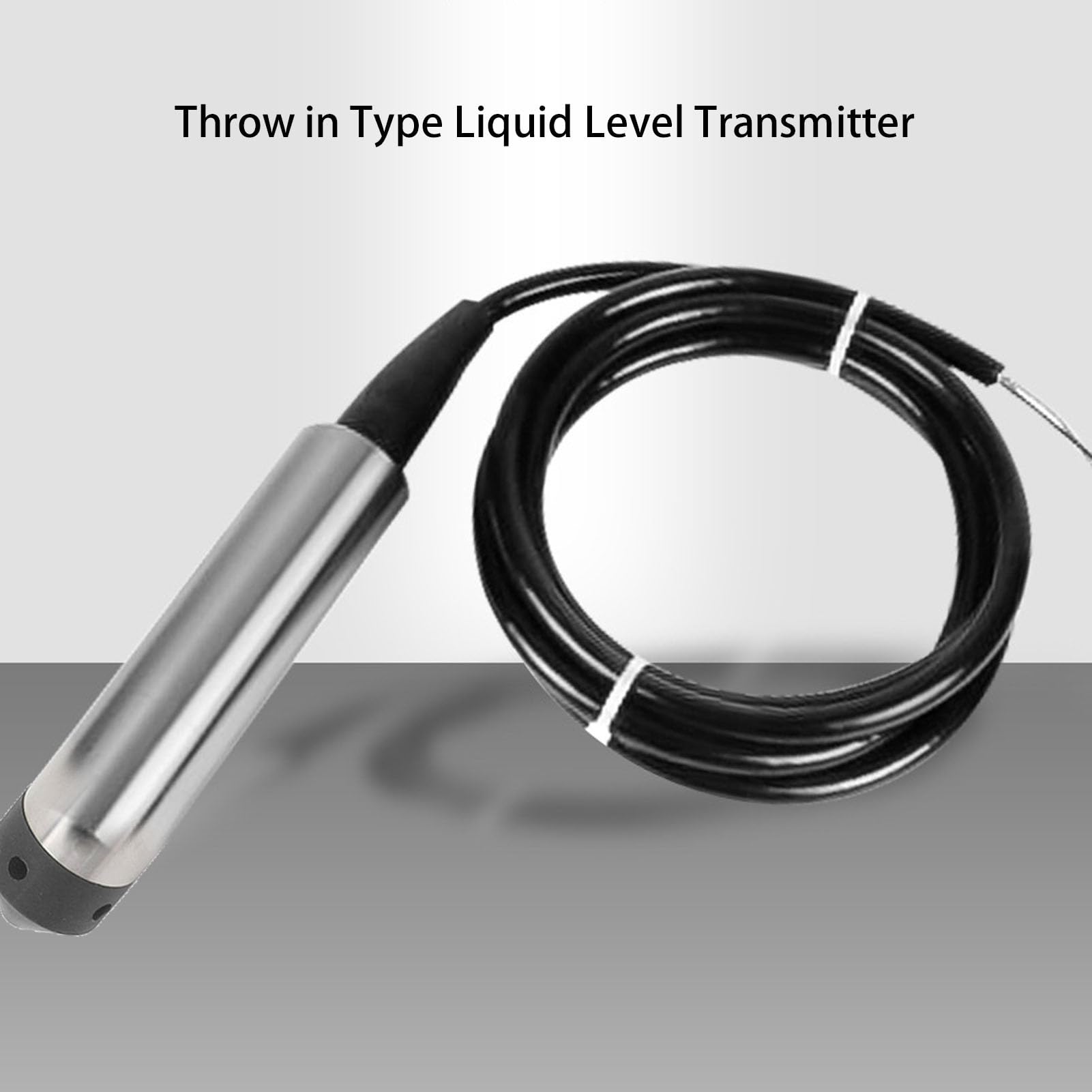 SEAFRONT Transmetteur de Niveau de Liquide à Enfiler, Sonde en Acier Inoxydable, Capteur de Niveau D'eau, Haute Précision, étanche IP68, DC 12-30 V, 4-20 MA (0-4m)