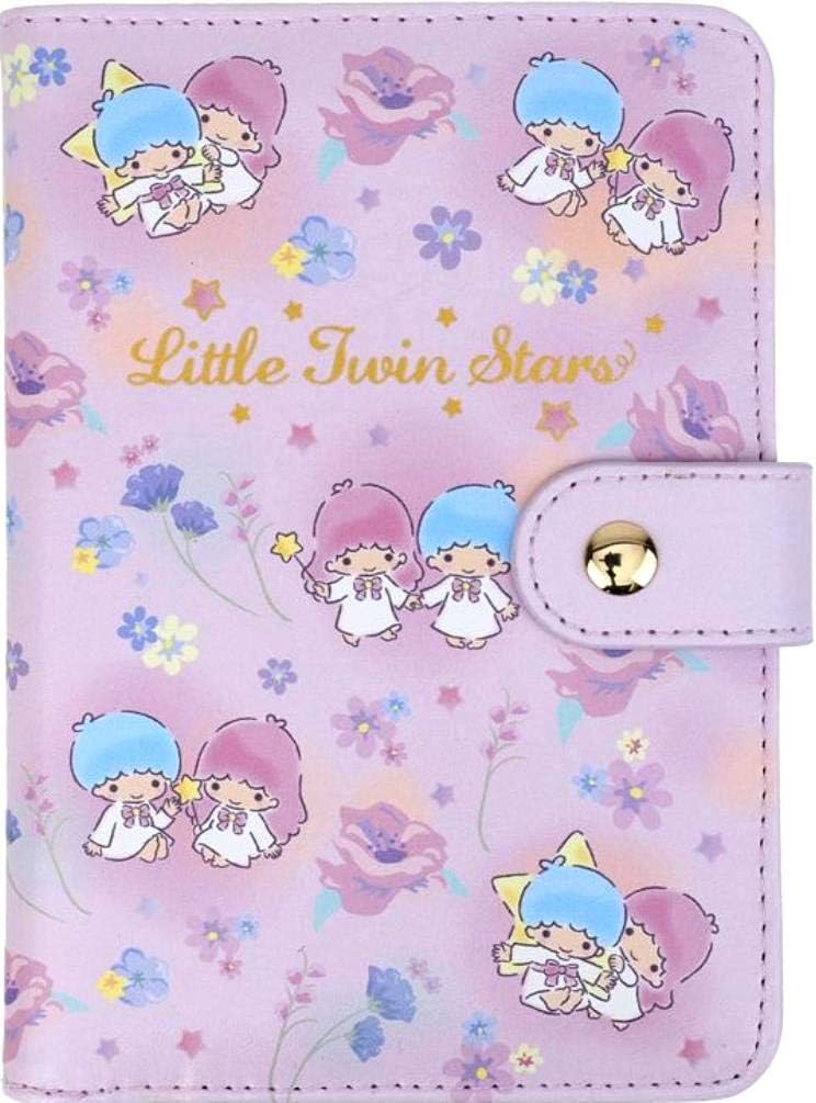 Little Twin Stars PU Leather Passport Holder Ticket ID Cards Organizer Wallet Travel Case Wing Pocket