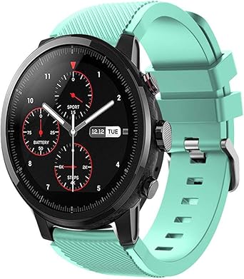 DIPOLA Correa de Correa de Reloj Deportivo Suave de Silicagel para Reloj Inteligente Amazfit Stratos 2S