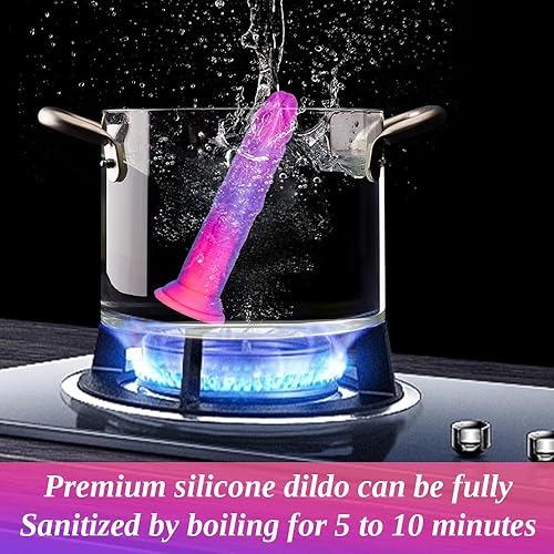 Miniatura 15 de Consolador anal realista de silicona líquida suave con fuerte ventosa para principiantes, consolador de punto G de 8 pulgadas para mujeres