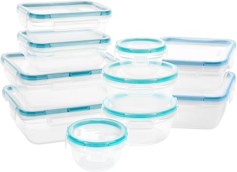 Snapware Plastic Total Solutions 10-Pack, Mixed Sizes Food Storage Set