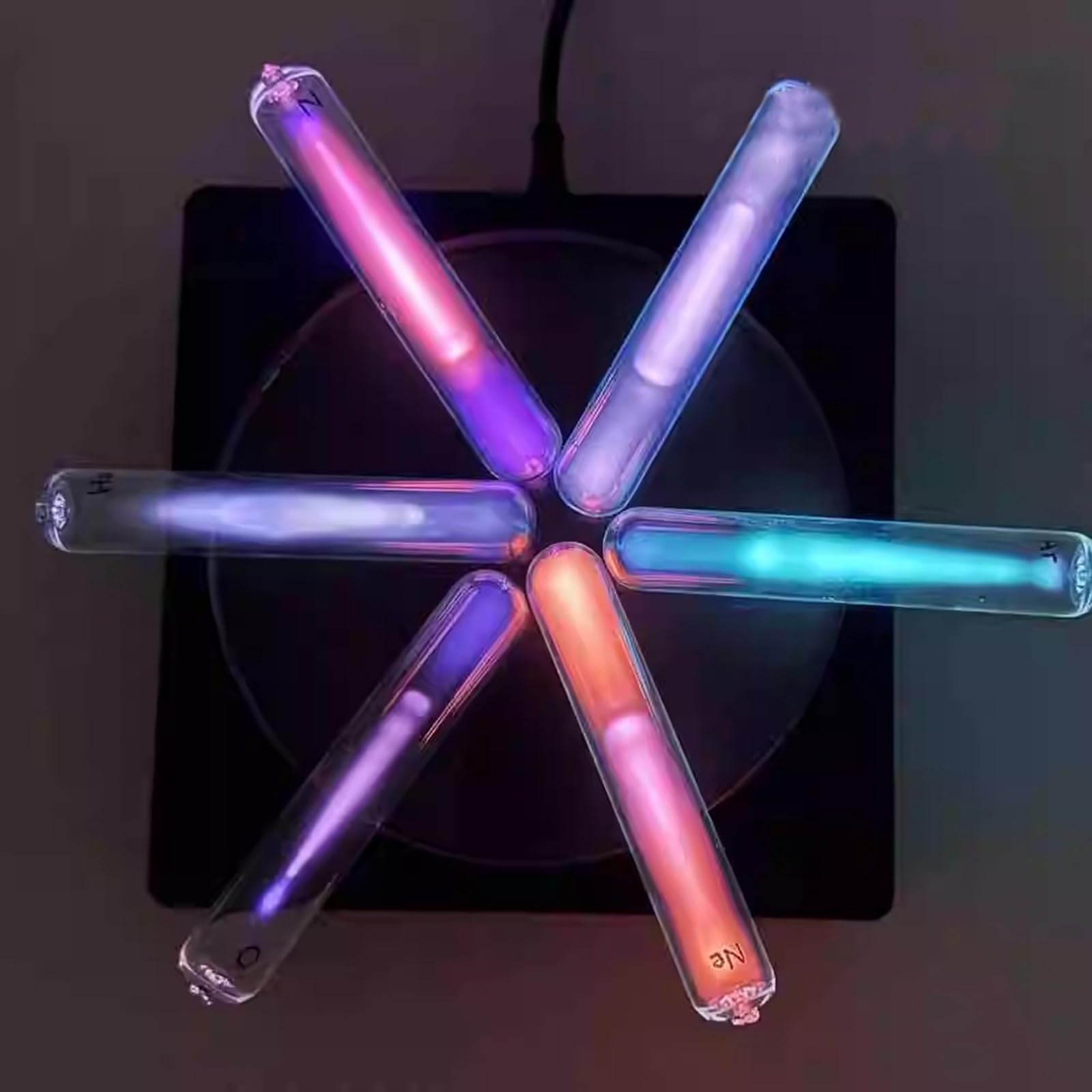 Lámpara De Plasma, 5 Unidades, Tubo Emisor De Luz De Gas Inerte E Iniciador De Plasma, Iluminación Científica Y Educativa, para Decoraciones, Fiestas