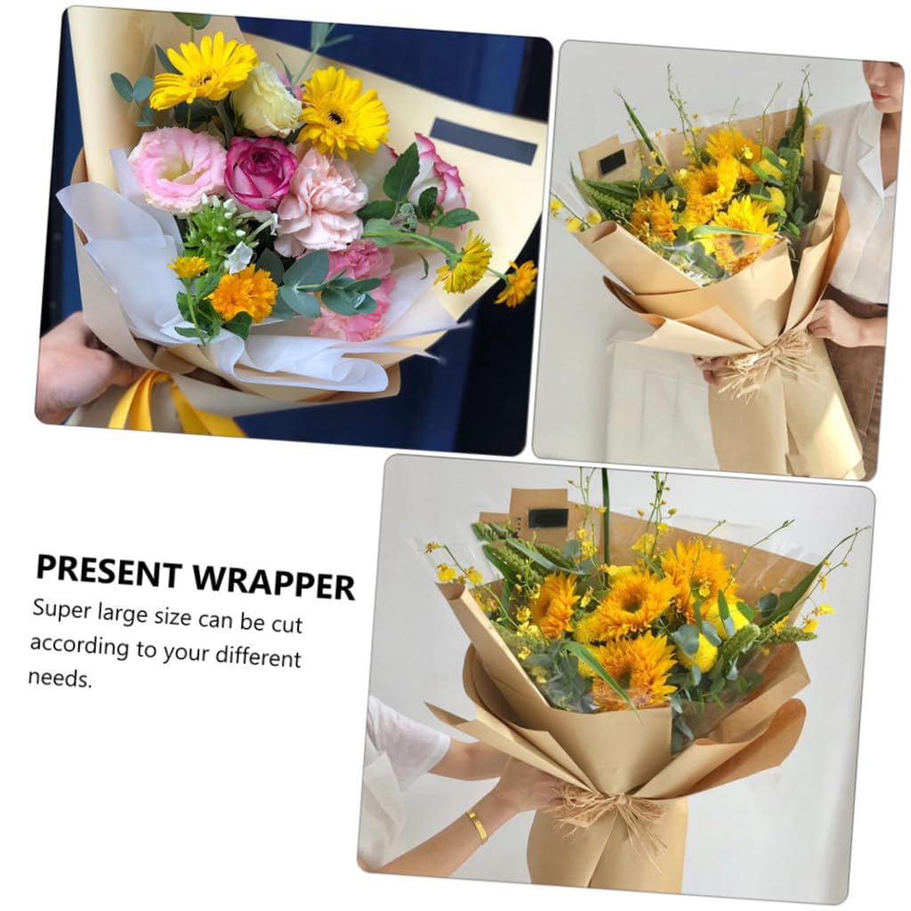 DEARMAMY 40blätter Kraftpapier Geschenkpapier Blumenpapier Blumenstrauß Verpackungspapier Geschenkpapier Für Blumensträuße Partygeschenke Und Andere Geschenke
