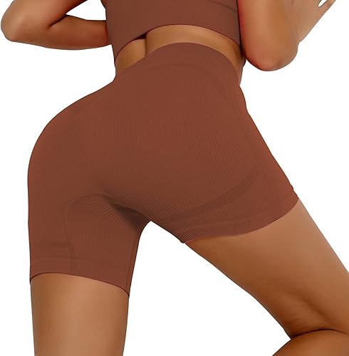 Miniatura 4 de DADAB Conjuntos de entrenamiento de dos piezas para mujer, ropa para gimnasio, yoga, top deportivo sin costuras con espalda nadadora, camisetas sin