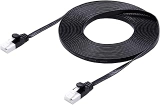 エレコム LANケーブル CAT6A 5m ツメが折れない 爪折れ防止コネクタ スーパーフラット ブラック ECLD-GFATBK50