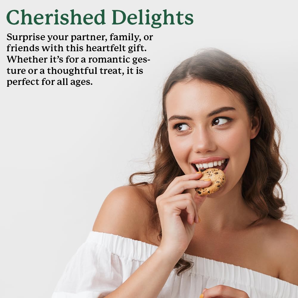 Carolina Cookie Company Romantic Heartwarming Cookie Pail – 24 Gourmet Fresh-Baked Cookies – Perfect for Valentine’s Day Gifting