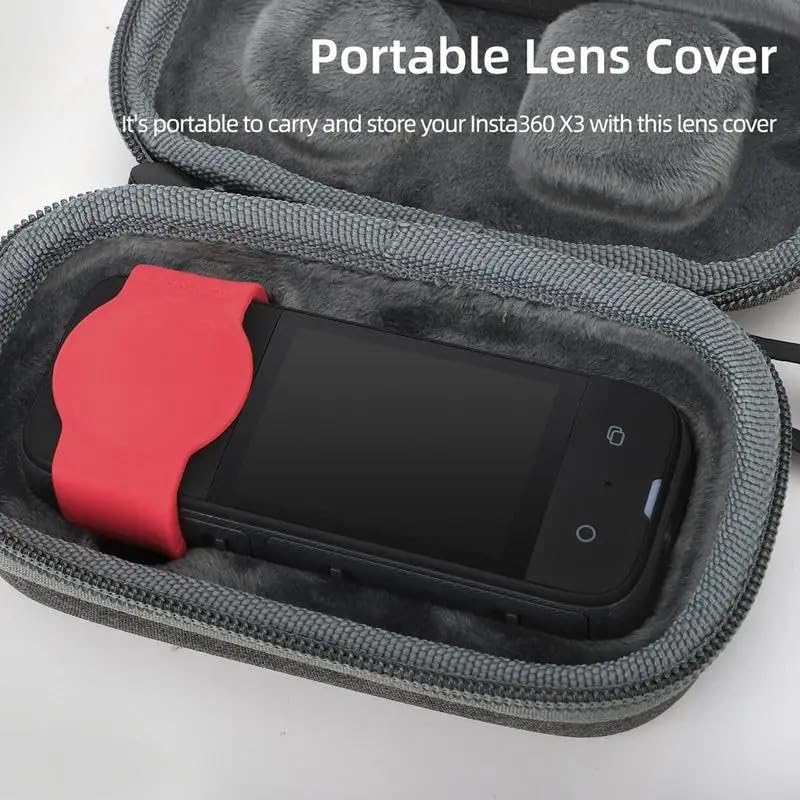 Image of Insta 360 One X3 Silicon Cover Camera Protection Accessories with Protective Frame Sports Camera Black Cover