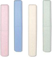 Vista 11 de Mulbozy Estuche para cepillo de dientes de viaje, funda protectora portátil para cepillo de dientes, soporte para cepillos de dientes de paja