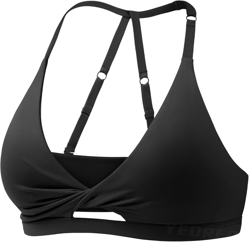YEOREO Sports Bras for Women Micaela Open Back Workout Gym Bra