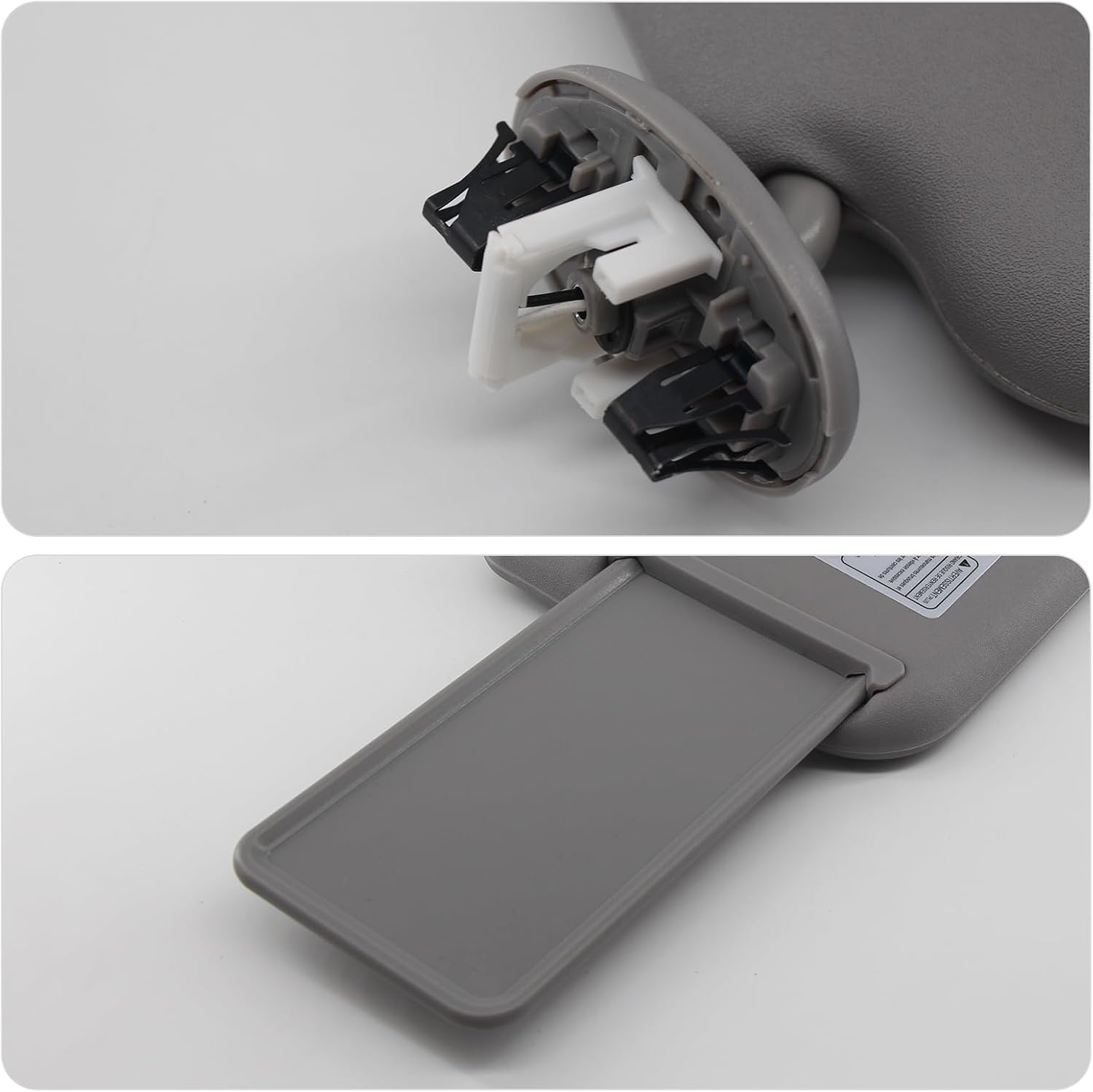 Left Driver and Right Passenger Side Sun Visor Compatible with RAV4 2006 2007 2008 2009 2010 2011 2012 2013 Sunvisor Replaces 74320-42501-B2 74310-42452-B2(Gray)