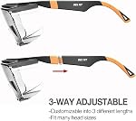 DEX FIT Safety Over Glasses SG210 OTG; Fit Over Your Eyewear, Z87, Fog & Scratch Resistant, Adjustable, UV Protective