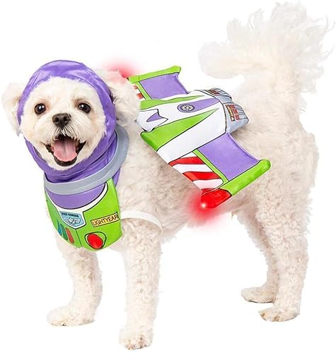 Toy Story Buzz Lightyear - Juego de accesorios para disfraz de mascota para perros o gatos por Rubies, ML