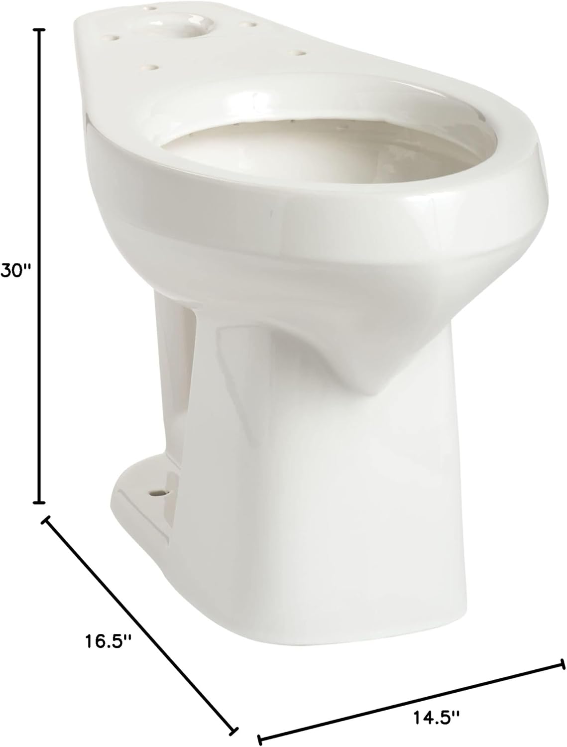 Mansfield Plumbing Alto Elongated Front SmartHeight Toilet Bowl