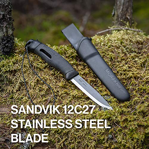 Morakniv Companion Spark Sandvik Stainless Steel Fixed-Blade Knife With Sheath And Fire Starter, 3.9 Inch #TOP4