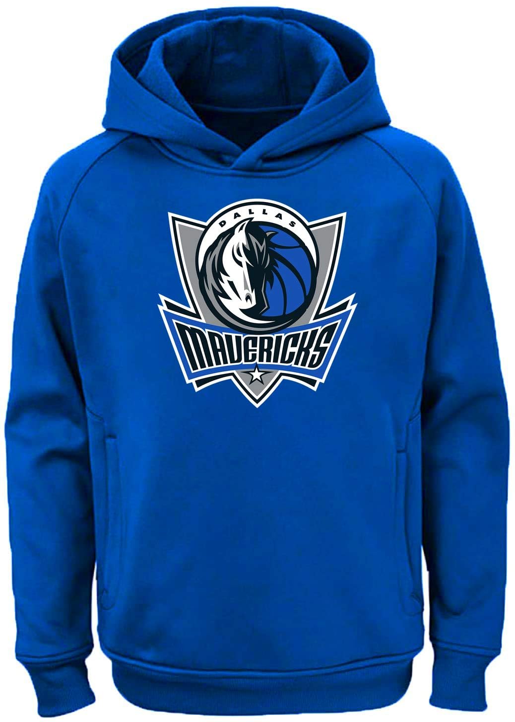 Outerstuff NBA Youth Team Color Performance Primary Logo Pullover Sweatshirt Hoodie - Blue - Large — image 1
