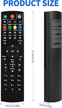 Universal Replacement Remote Control Compatible with Superbox S1, S2, S3, S4, S5, S6, Octastream Q1, Elite II, MAX IV, Elite Max and MagaBox