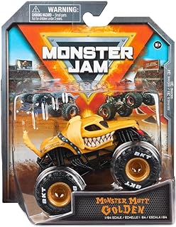Monster Jam 2023 Spin Master 1:64 Diecast Truck Series 31 Ruff Crowd Monster Mutt Golden