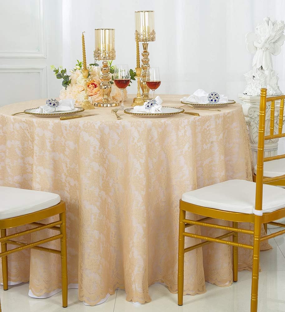 Wht Do You Call Fancy Table Linens Amazon.com: Wedding Linens Inc. 108” Lace Table Overlays, Lace ...