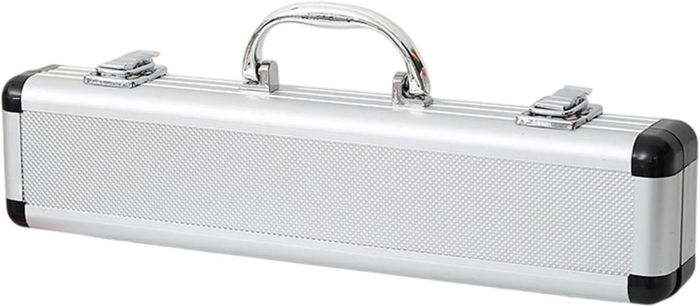 Generic Handbag Holder Multifunctional Shockproof Aluminum Alloy Music Instruments Bag Lockable Gifts Flute Carrying Bag, for C key