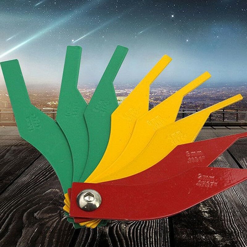 Hosrivae Herramienta profesional para medir el grosor del forro de las pastillas de freno con 8 escalas de medición (2-12 mm) para detección y reemplazo de desgaste de pastillas de freno