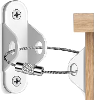 リンクストッパー 転倒防止金具 耐震金具【6個入れセット】家具転倒防止グッズセット 耐荷重300kg 強力タイプ 目立たずがっちり 地震対策