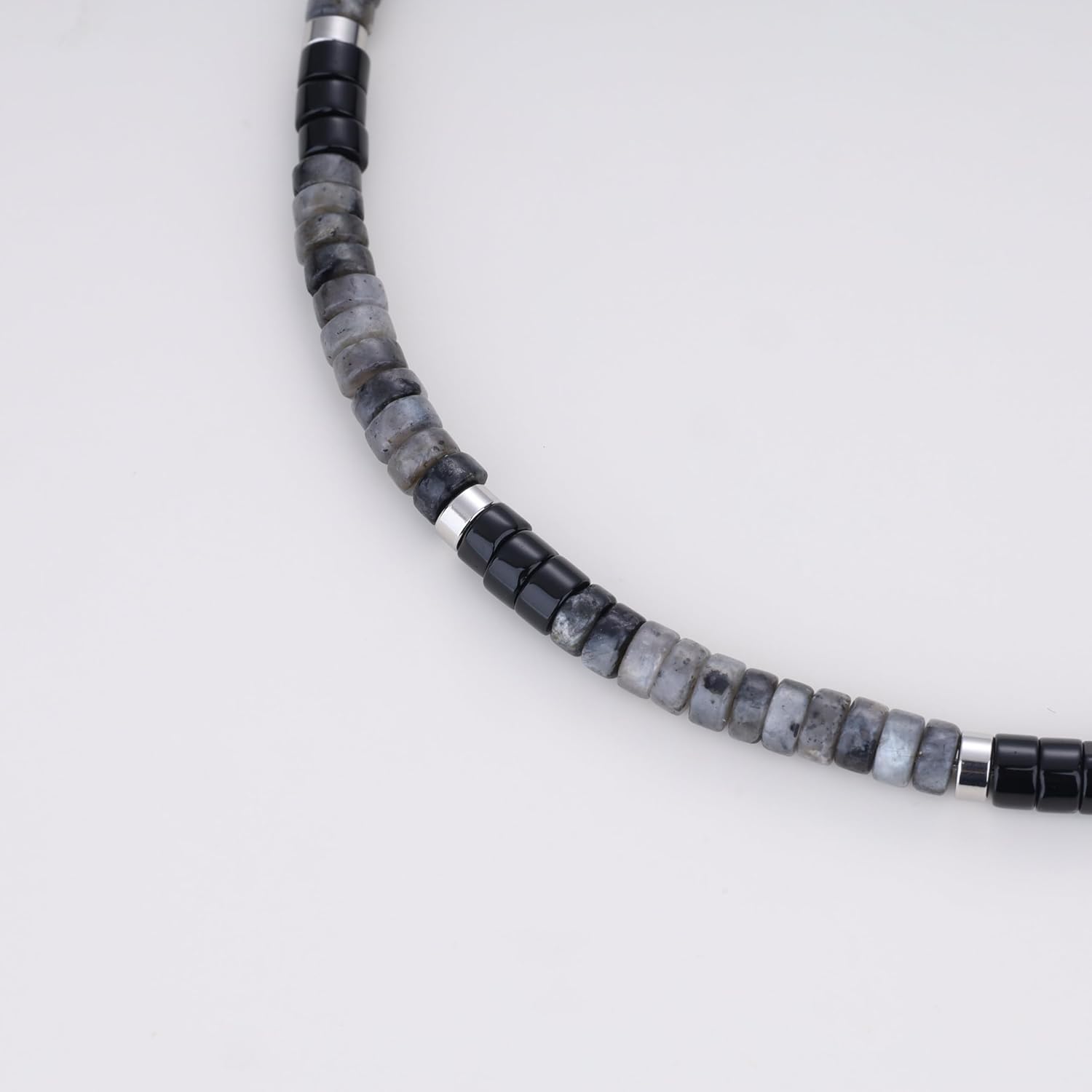 COAI Heishi Beads Jewelry Beaded Bracelet for Men, Genuine Gemstone Crystal Bracelet for Men - Image 4