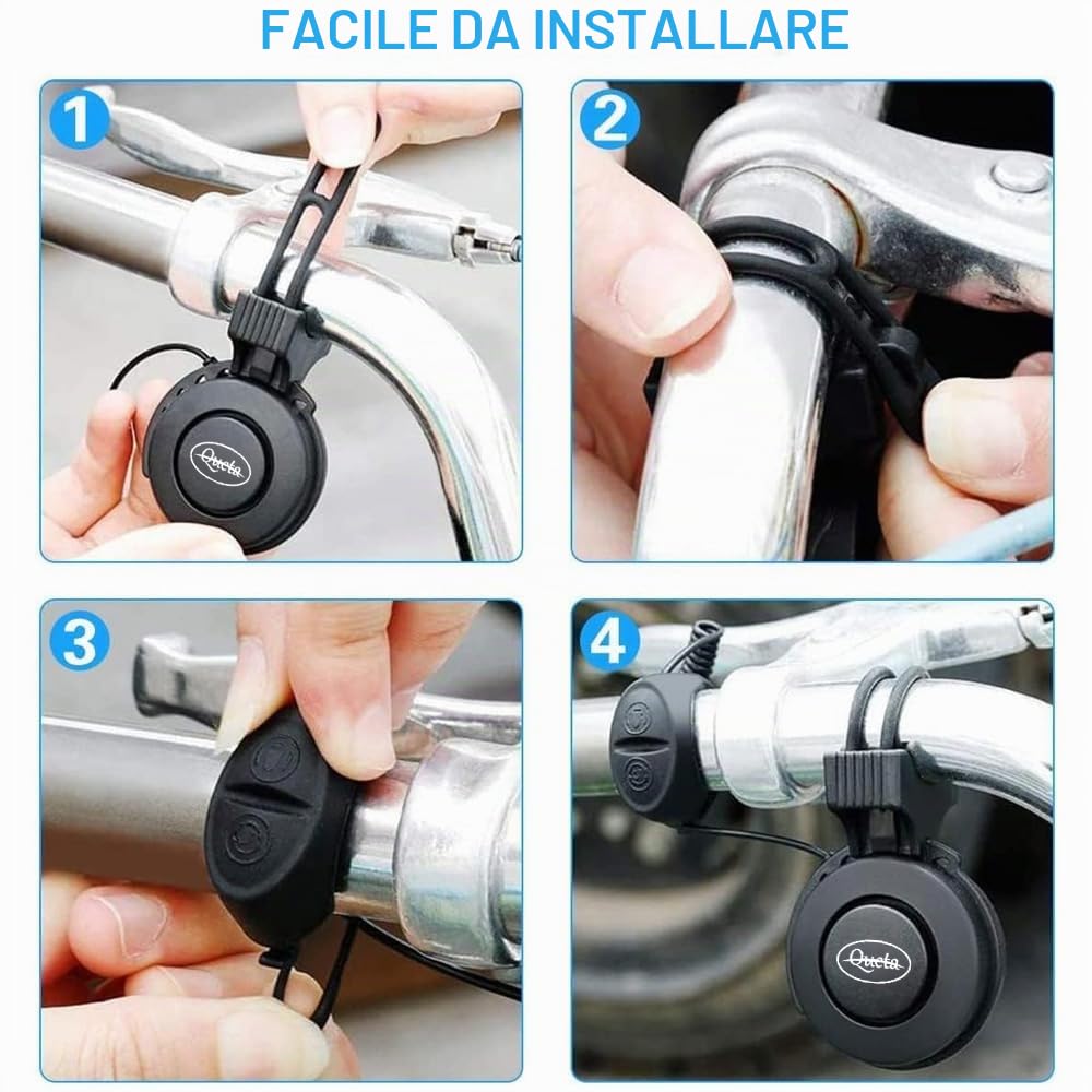 Queta Tromba ricaricabile USB per bici elettrica MTB