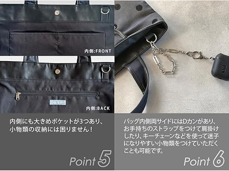 Amazon | [東京百花] アリアネ【Ariane】フロッキードット トート