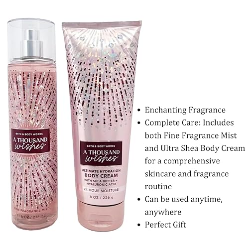 Miniatura 3 de Bath & Body Works - Colección Signature - Mil deseos- Set de regalo- Fragancia fina y crema corporal Ultra Karité por Bath & Body Works