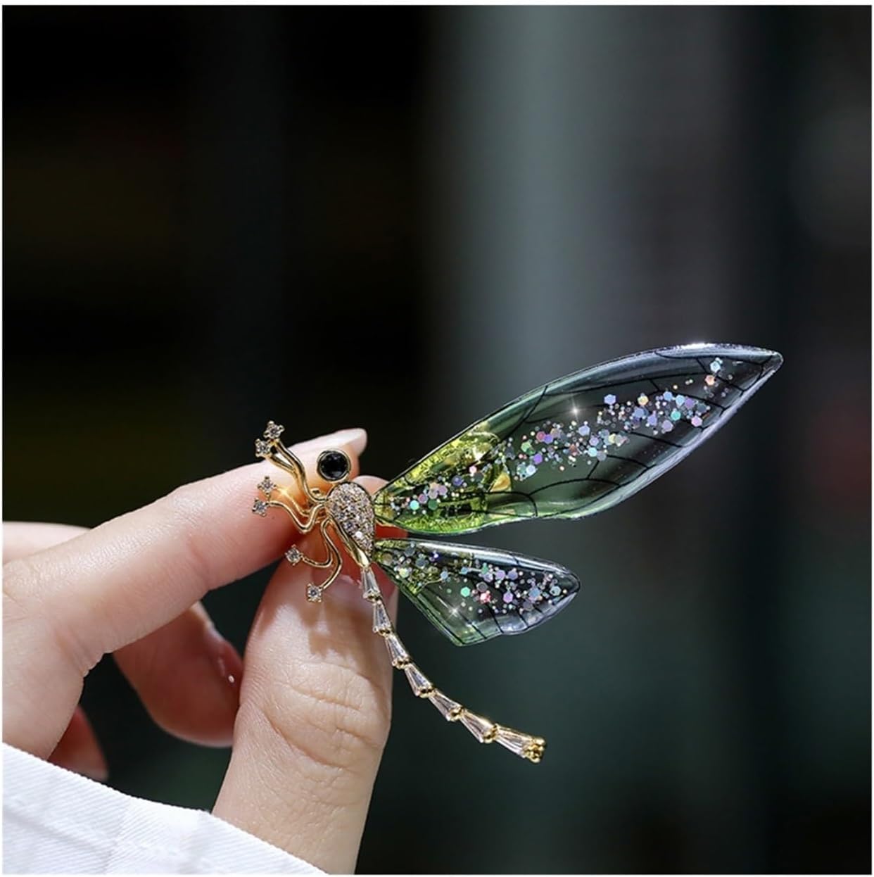 Brooch Brooches Dragonfly Badge Pin Zircon Elegant Scarf Office Party Jewelry Gift Brooch pins,1