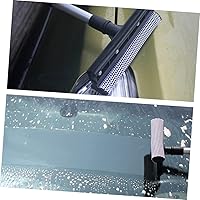 Vista 3 de ULTECHNOVO Limpiaparabrisas de vidrio de doble cara, herramienta de limpieza de ventana de mango largo, limpiador de vidrio desmontable
