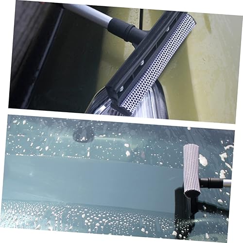 Miniatura 3 de Limpiaparabrisas de vidrio de doble cara, herramienta de limpieza de ventana de mango largo, limpiador de vidrio desmontable en forma de T,