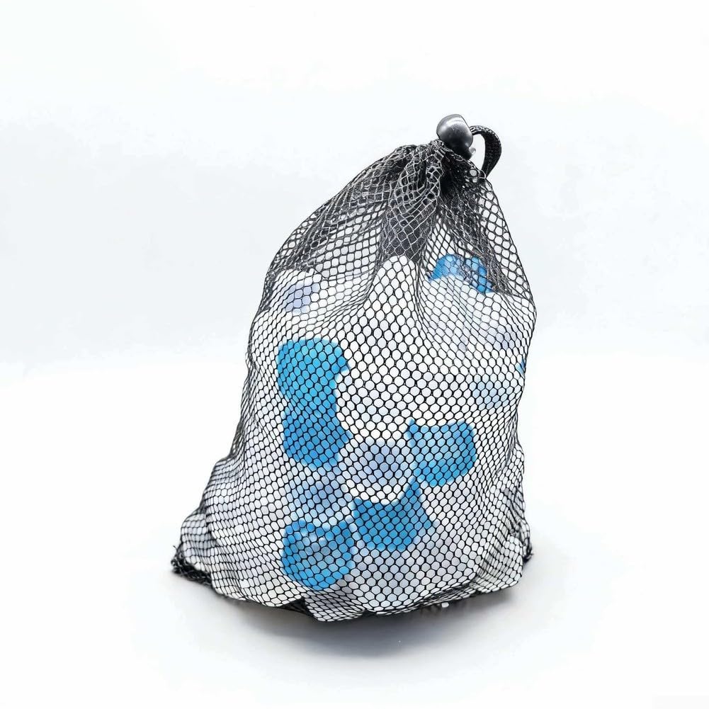 200pcs Glaçons Réutilisables en Plastique Cubes de Refroidissement Dilution pour Whiskey et Fêtes Filet 24x24cm