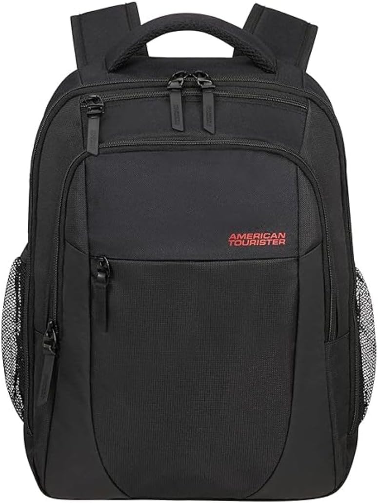 Urban Groove UG12 - Laptop Backpack 15.6" (46 cm) - Business & School Backpack with Bottle Holder, Ergonomic, Smart Sleeve - 20.5L - Black