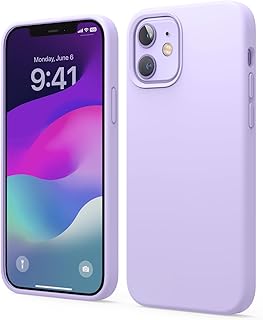 elago Compatible with iPhone 12 Case, iPhone 12 Pro Case, Liquid Silicone Case for iPhone 12, Case for iPhone 12 Pro 6.1 Inch [Lavender] - Full Body Protection (Screen & Camera Protection)