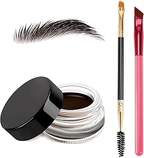 Kit de gel para cejas 3 en 1 con 2 cepillos p...