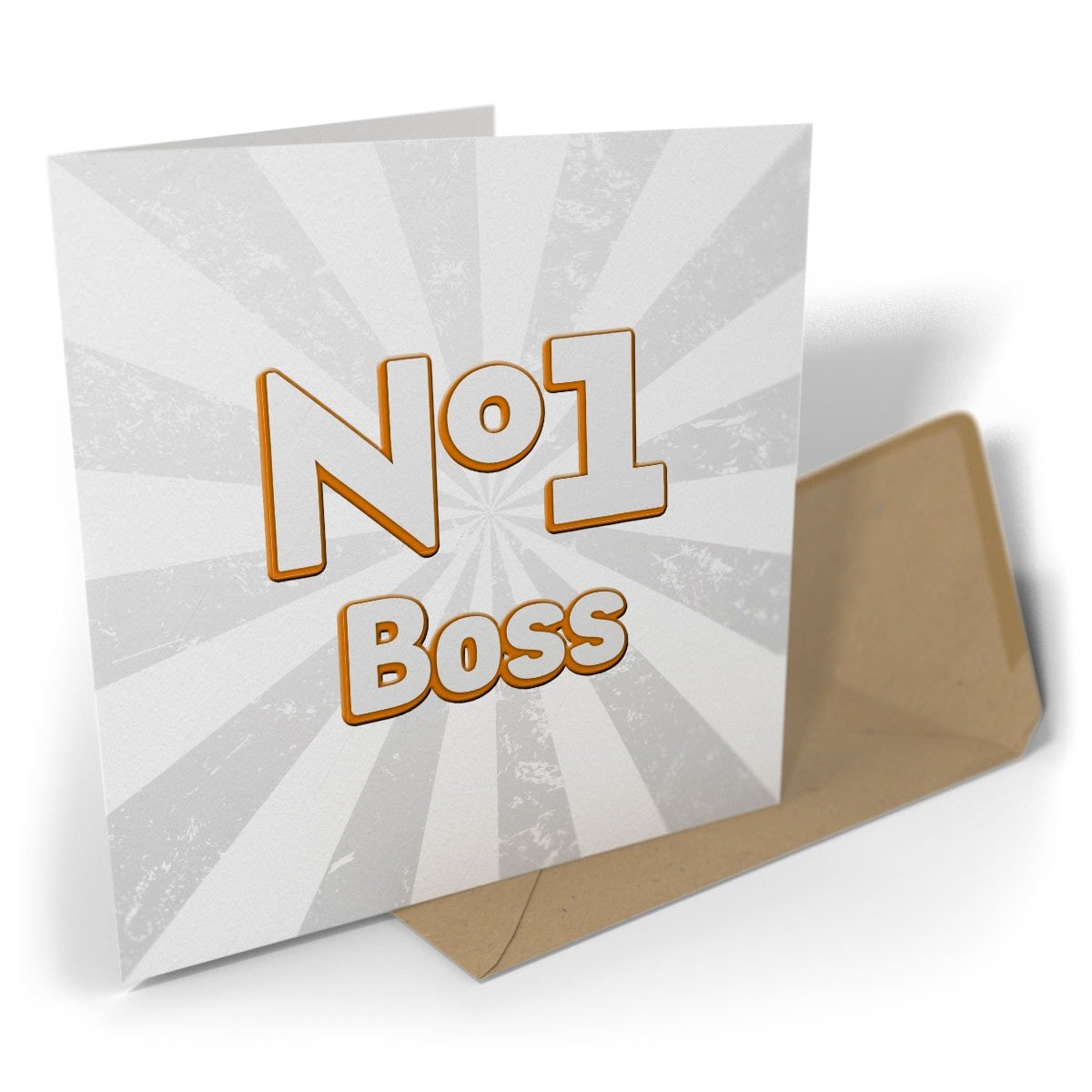 Black Raven Design - Number One Boss, Greetings Card 135mm Sq