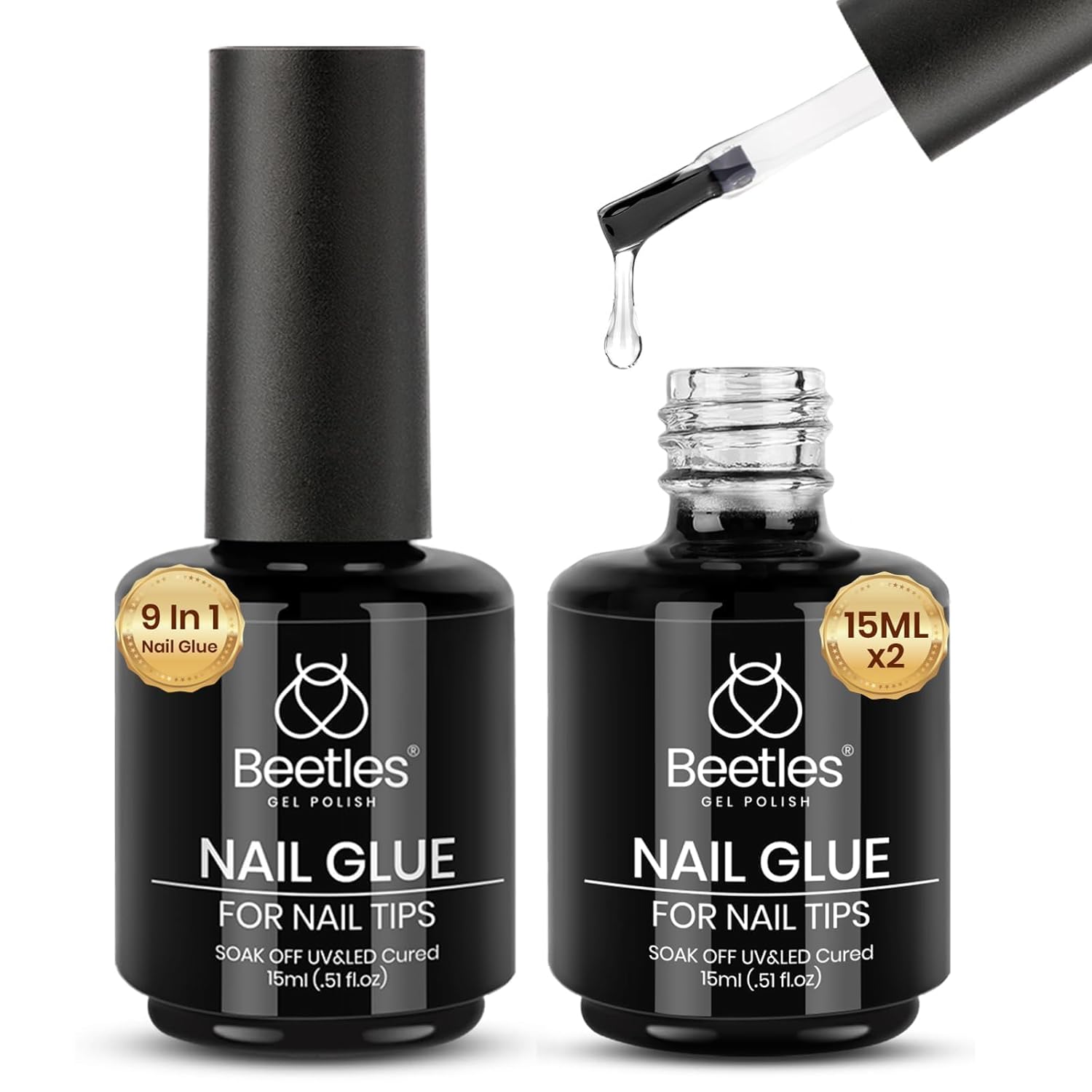 beetles 9-in-1 Gel Glue Kit: Strong, Lasting Nails