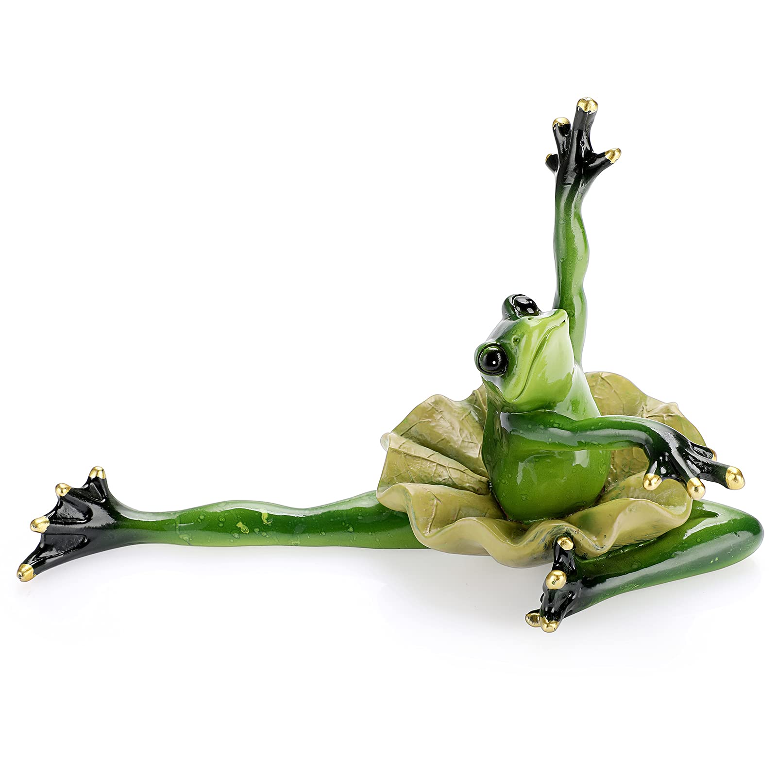 Amazon.co.jp: JUXYES 面白いカエル 踊るフィギュアと像 ダンスポーズ