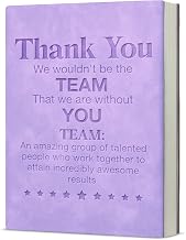Team Appreciation Gifts Notebook Teamwork Journal Thank You Gifts for Coworker Boss Team Member-Purple