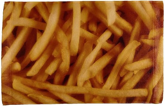 Old Glory Fast Food Golden French Fries All Over Hand Towel Multi Standard One Size