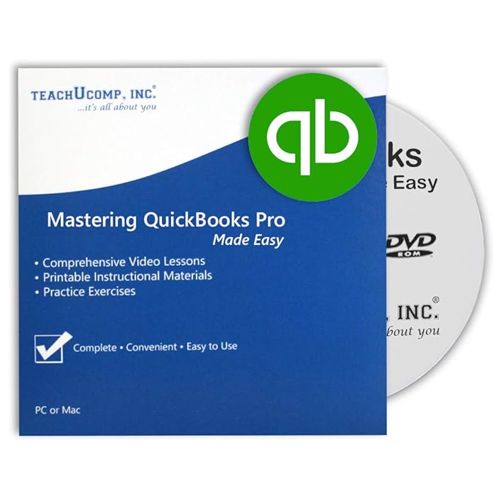 Buy Learn QuickBooks Desktop Pro 2022 DVDROM Training Video Tutorials