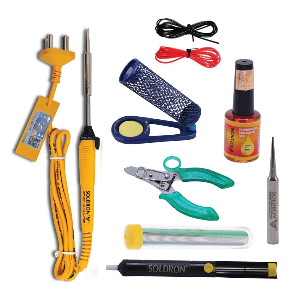 SOLDRON Standard Soldering Kit | All-in-One Soldering & Desoldering Tools Components for Versatile Electronics Projects-picture-28