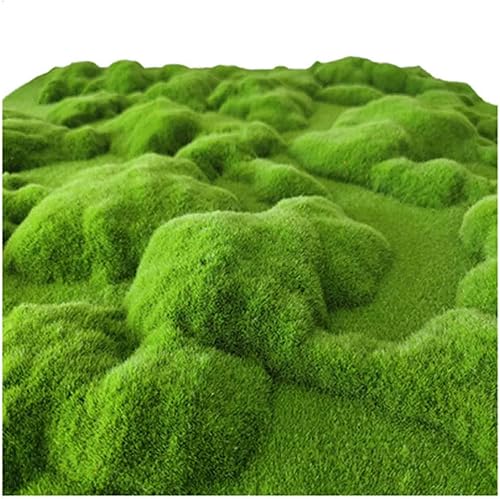 Tapete de musgo artificial, tapete de césped sintético para paisaje, decoración de pared verde, alta densidad, durabilidad para patio, jardín,