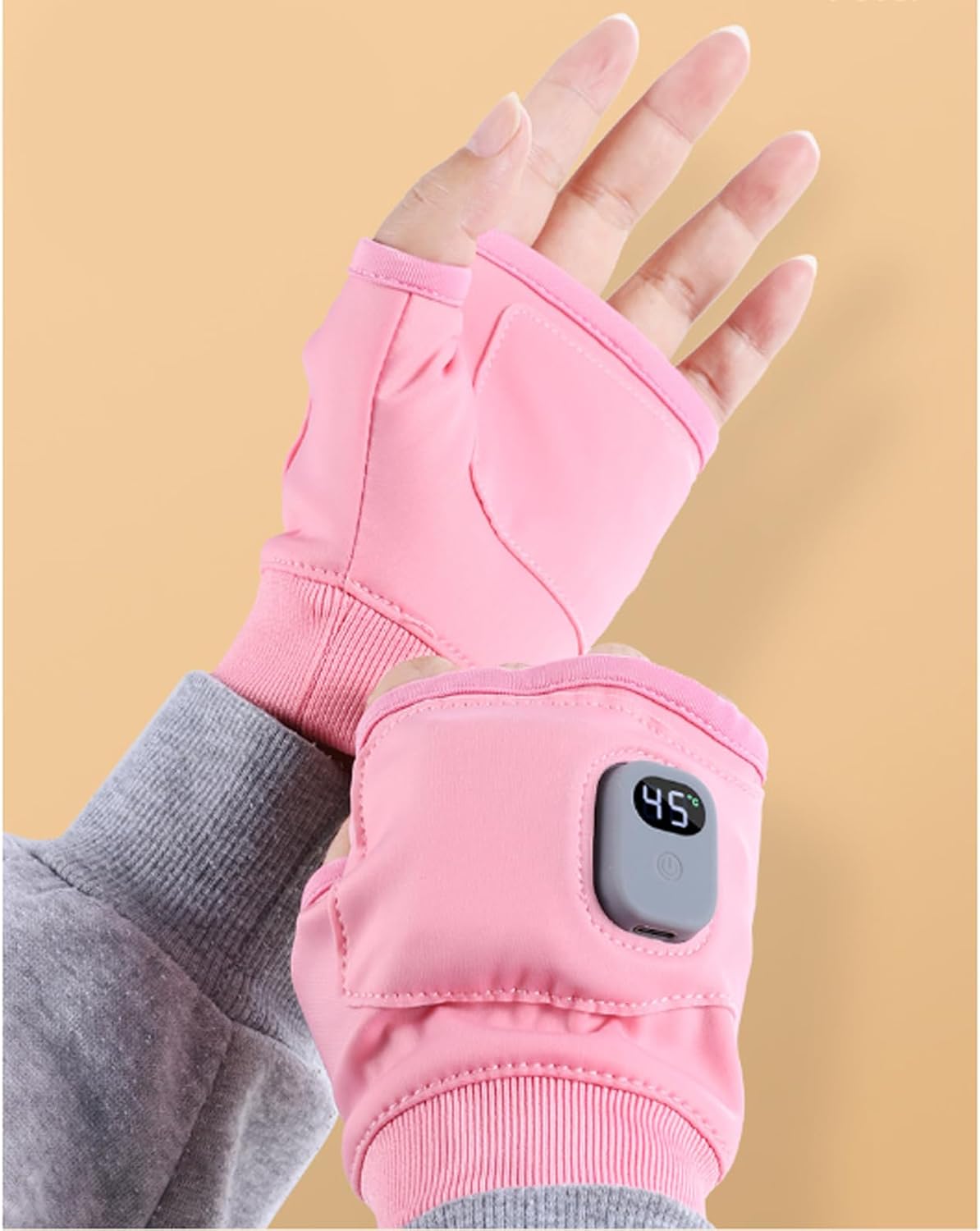 Heated Gloves Rechargeable Winter Hand Warmer USB Electric Thermal Cold-Proof Outdoor Cycling Skiing Motorcycle USB Heating