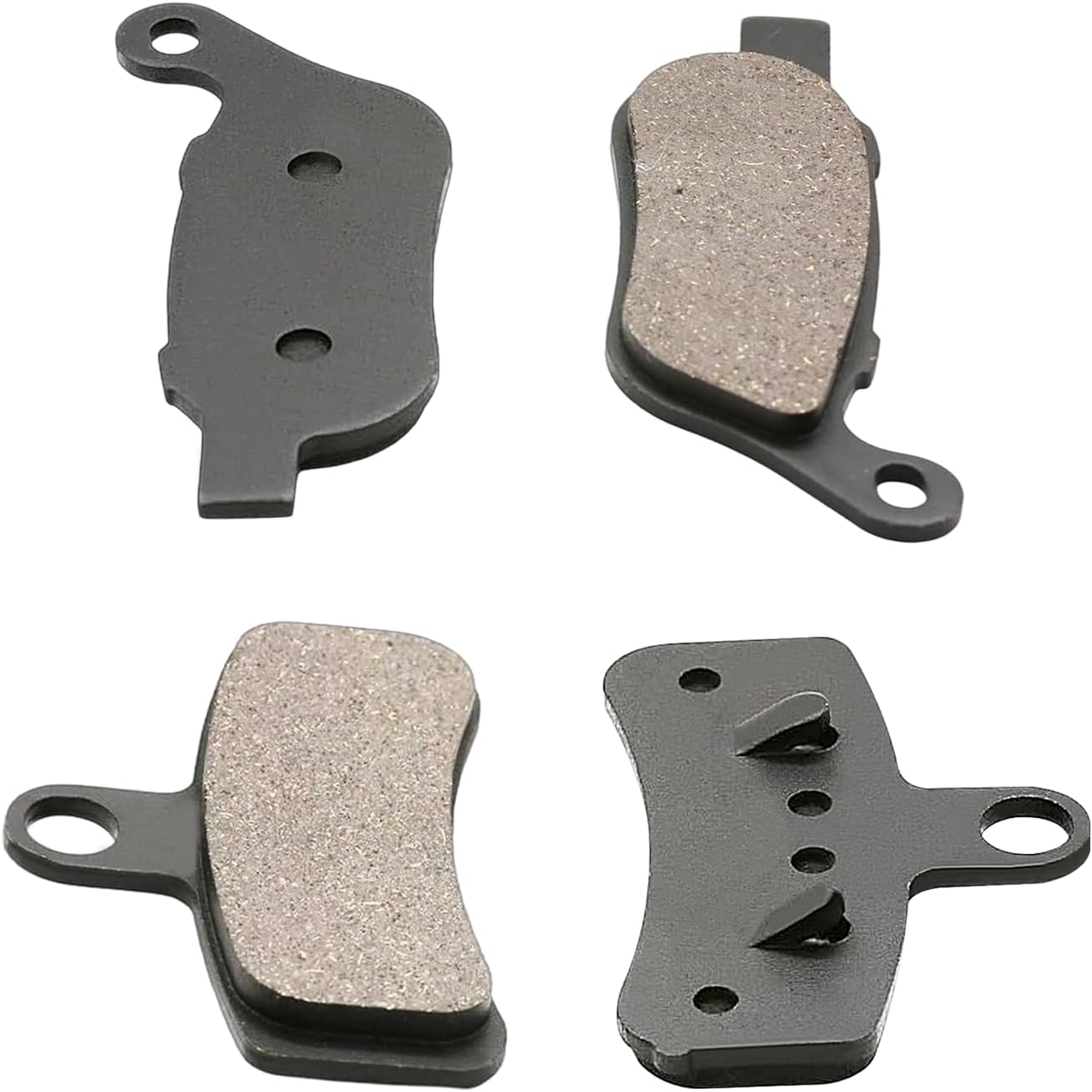 Front and Rear Brake Pads for Harley Davidson Fatboy, Heritage Softail Classic, Dyna Wide Glide, Super Glide, Softail Standard, Low Rider, Street Bob, Rocker C, Night Train, Softail Custom