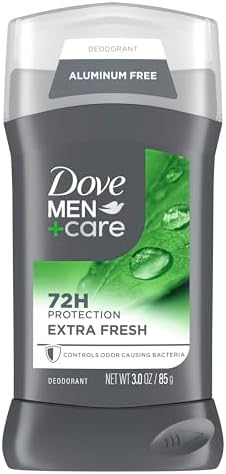 Dove Men+Care Deodorant Stick Aluminum-free formula with 48-Hour Protection Extra Fresh Deodorant for men with Vitamin E and Triple Action Moisturizer 3 oz