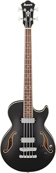 Ibanez AGB200 Semi-hollow Bass Guitar - Black Flat